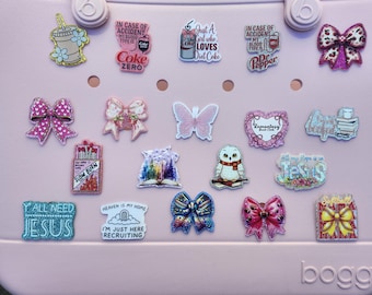 Bogg Bag Charms: Reading, Soda, Faith, Sports, Nurse, Beach