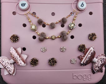 Bogg Bag Handle Bead Chain: Rose Gold, Bronze & Copper