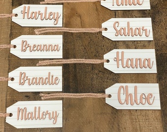 Personalized Easter Basket Tags Wood Laser Cute Bunny Tag Easter Egg Tag Easter Carrot Tag Easter Chick Tag Easter Name Tag Easter Basket