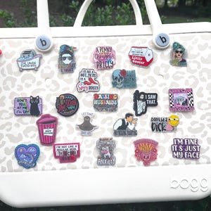 Snarky Bogg Bag Charm: Funny Inappropriate Beach Bag Pop In Bit image 1