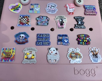 Sarcastic Bogg Bag Charm: Funny Snarky Beach Bag Accessory