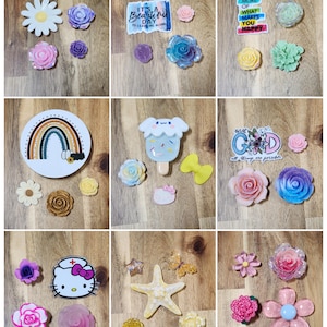 Bogg Bag Charms READY TO SHIP Sets Pre-Made Sets Flowers Bows Coquette Butterfly Summer Pop Ins Bit Beach Summer Bag