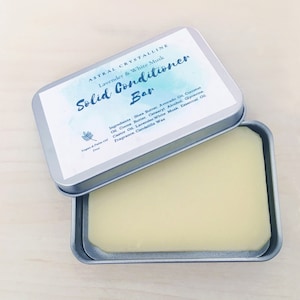 Zero Waste Solid Conditioner with Tin Case