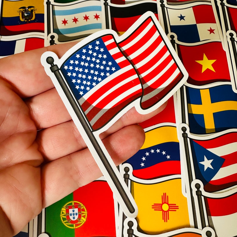 25/50 Vinyl Travel Stickers, Die Cut Decal Set, Waterproof Reusable ...
