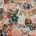 25/50 Vinyl Neutral Stickers | Die Cut Decal Set | Waterproof Reusable | Vintage Antique Pastel Muted Aesthetic | Planner Diary Scrapbook 