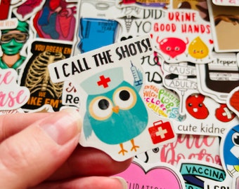 Buy 25/50 Vinyl Medical Stickers, Die Cut Decal Set, Waterproof