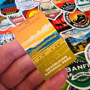 25/50 Vinyl Canadian National Park Stickers, Die Cut Decal Set ...
