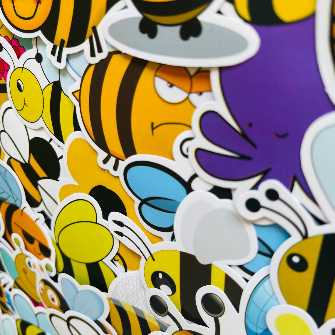 25/50 Vinyl Bumble Bee Stickers Die Cut Decal Set - Etsy