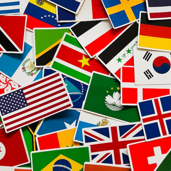 Flag stickers discount