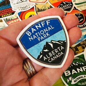25/50 Vinyl Canadian National Park Stickers, Die Cut Decal Set ...