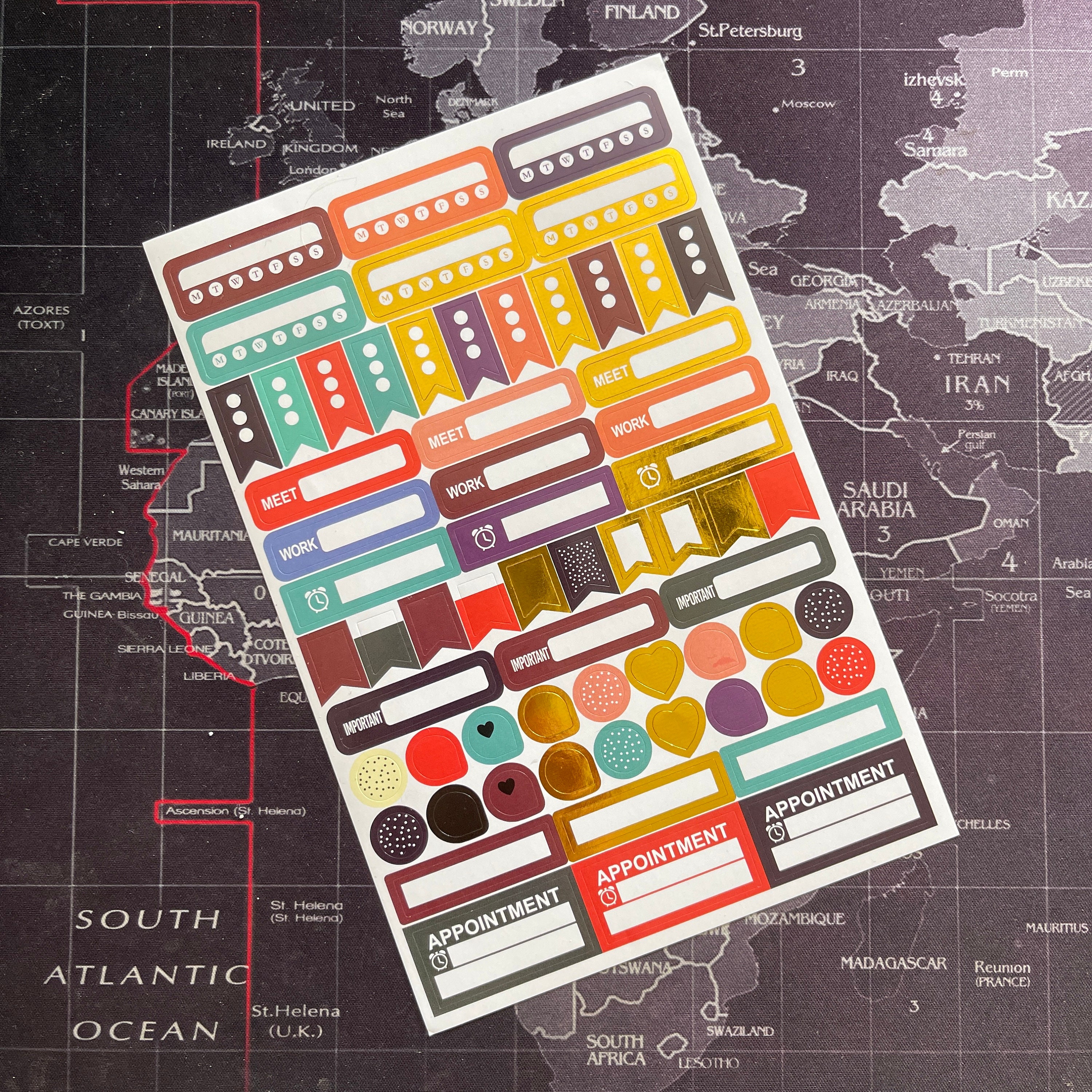 Lifestrategy Sticker 206 Life Planner Stickers | 4 Sheet Decal Set | Waterproof Reusable ...