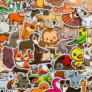 Kawaii Sumikko Sticker 50 Pcs Waterproof,  Removable,Lovely,Beautiful,Stylish Teen Stickers, Suitable for Boys and  Girls in Water Bottles, laptops