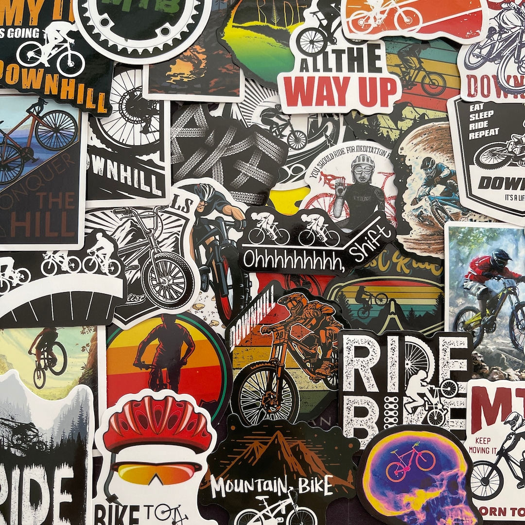 downhill bike stickers