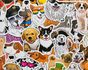 Details about   50pcs Pet Dog Animal Stickers Cartoon Luggage Phonecase DIY Sticker Decoration 