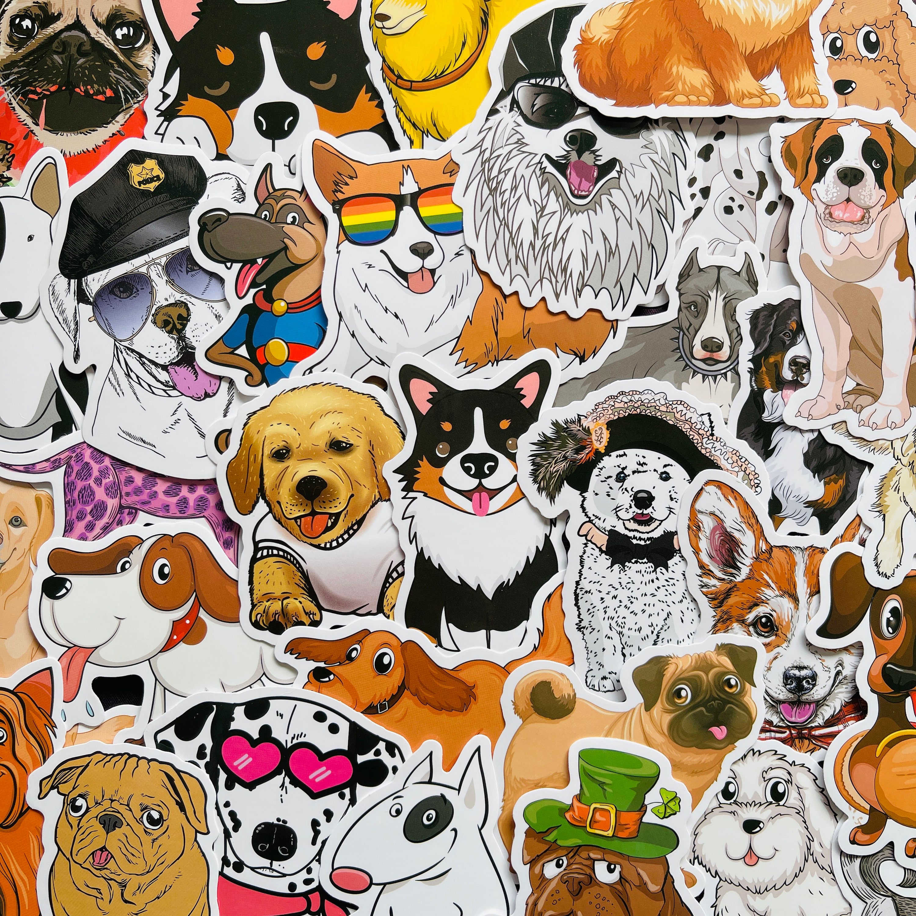 Cute Cartoon Dog Wall Art Sticker Large Vinyl Transfer Graphic Decal Decor x40 