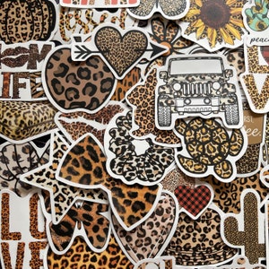 300 Leopard Print Vinyl Decal Stickers Animal cheetah Print Wall Sticker
