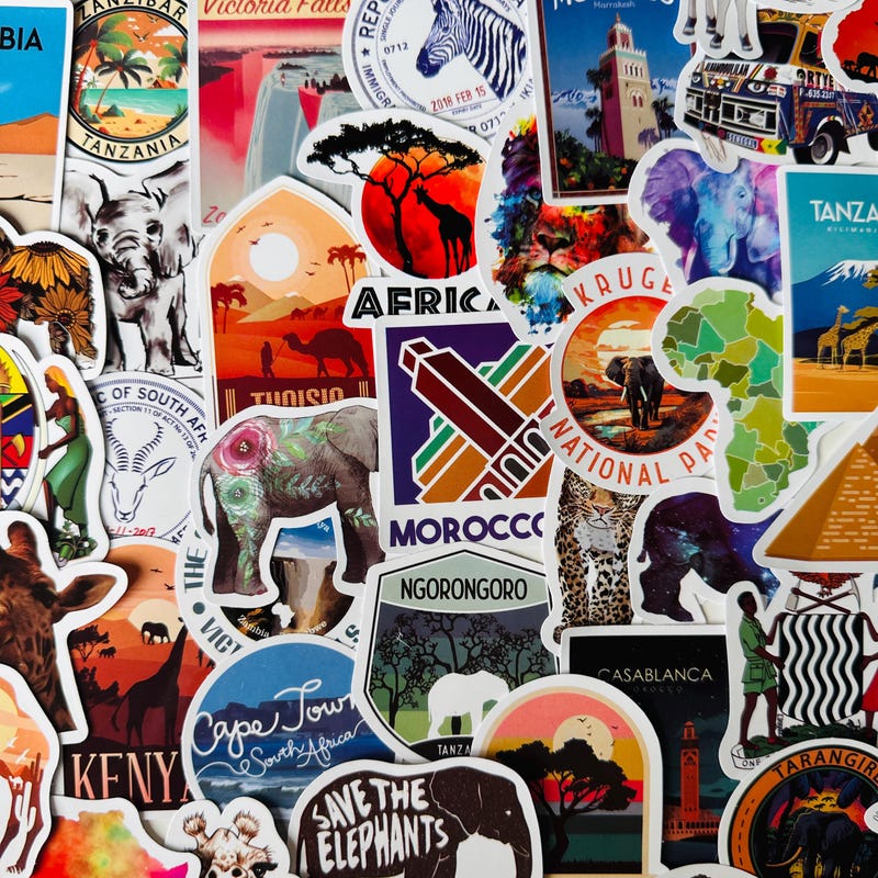 Africa Stickers Pack - Etsy UK