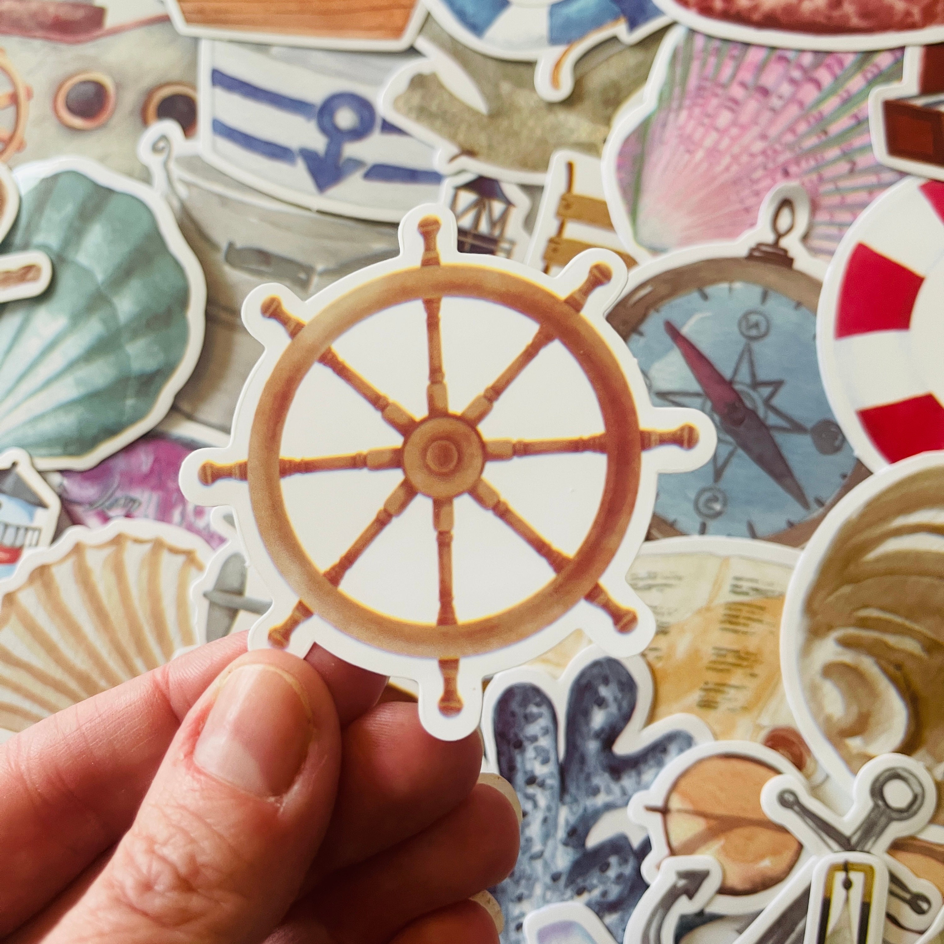 Ship Slickers Nautical Scrapbooking Stickers Waterproof 100pcs Nautical Stickers ...