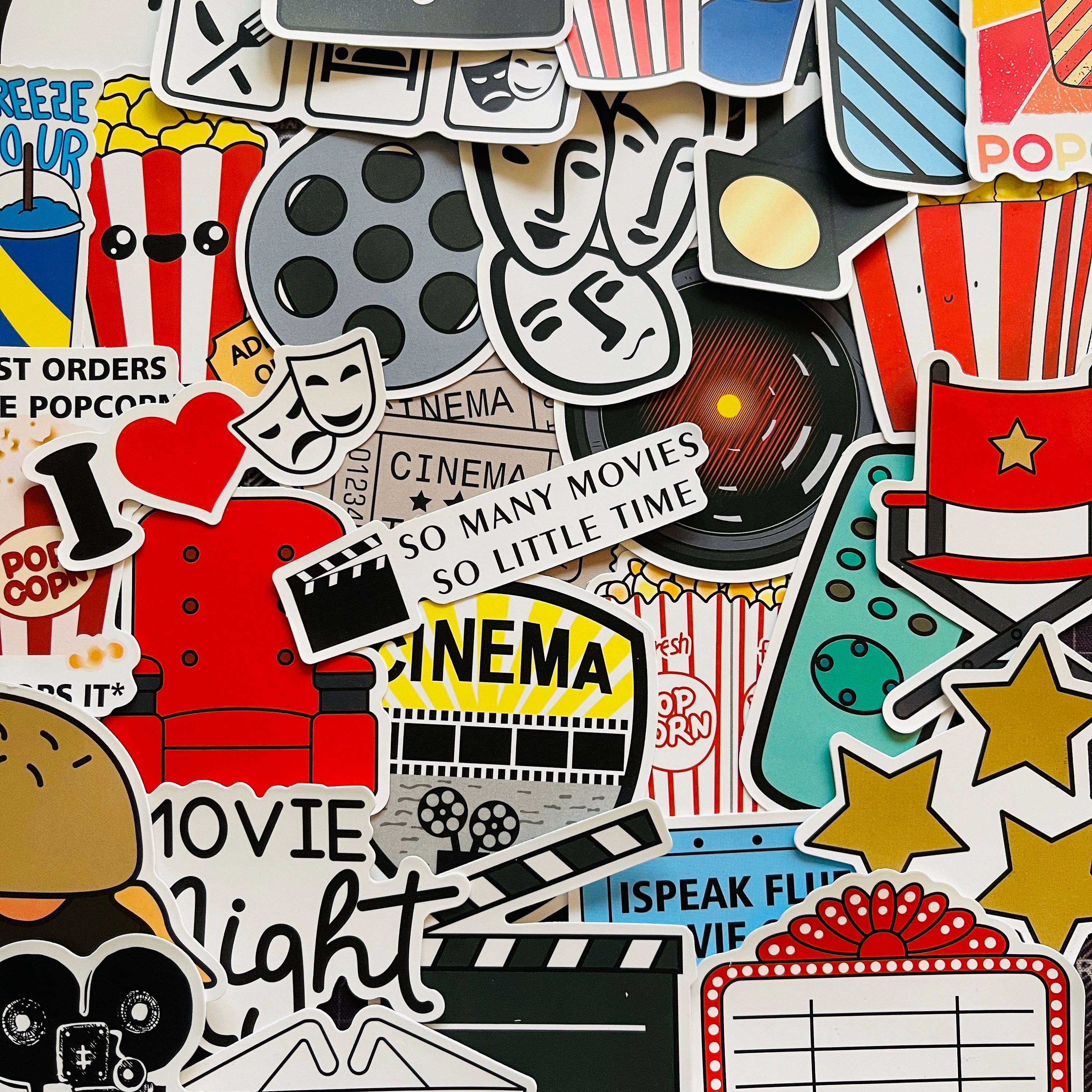 Movie Night Stickers Decals Wholesale sticker supplier 