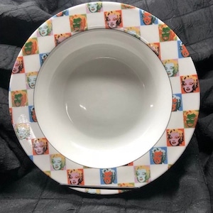 Vintage Andy Warhol and Marilyn Monroe by  Block China pattern “Some like it hot” salad or soup bowls