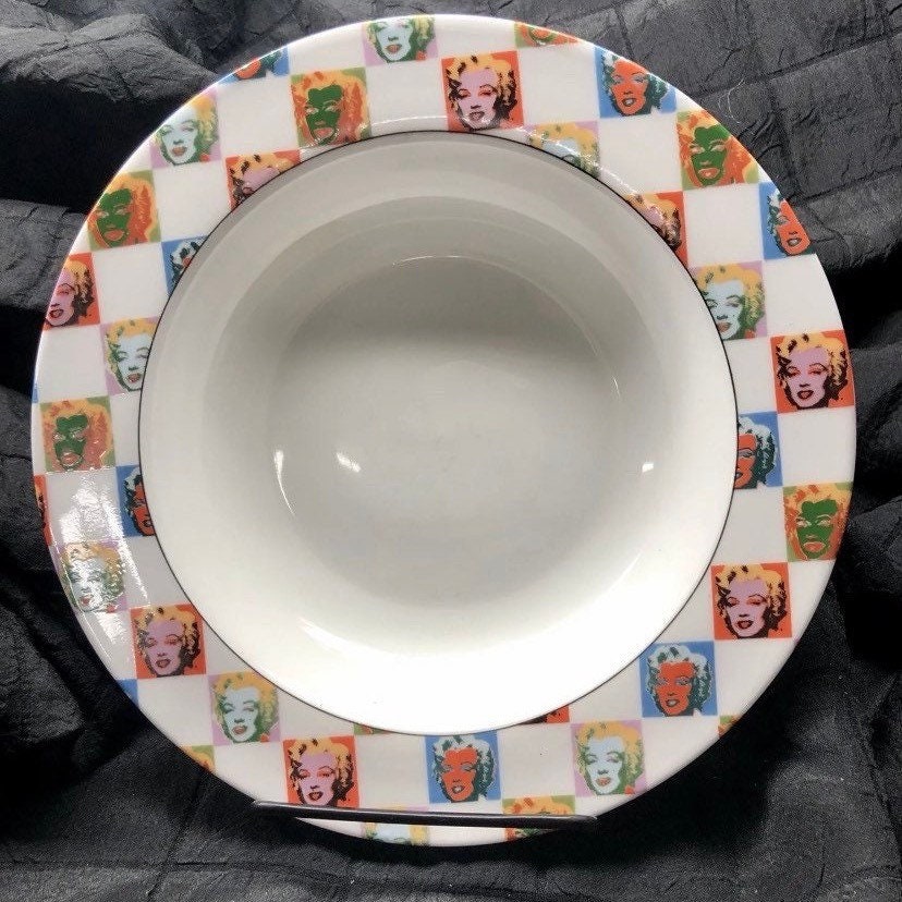 Vintage Andy Warhol Marilyn Monroe Salad Bowl, Block China - Etsy