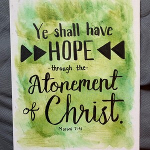 Ye Shall Have Hope Through the Atonement of Christ