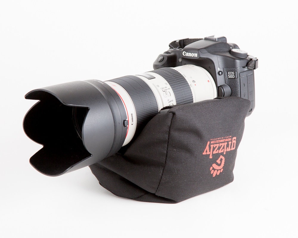 Grizzly Camera Bean Bag MEDIUM BLACK Photography Bean Bag Etsy