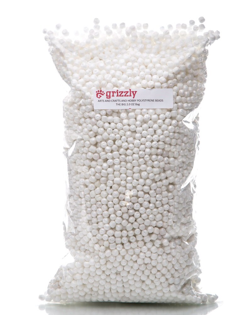 Poliestireno Grizzly, cuentas de poliestireno, bolas, relleno para llenar el puf de cámara grande Grizzly, puf de fotografía y vídeo, puf de cámara