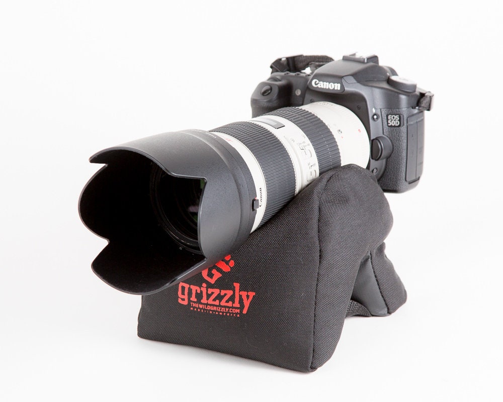 Grizzly Camera Bean Bag MEDIUM BLACK, Photography Bean Bag, Video Bean