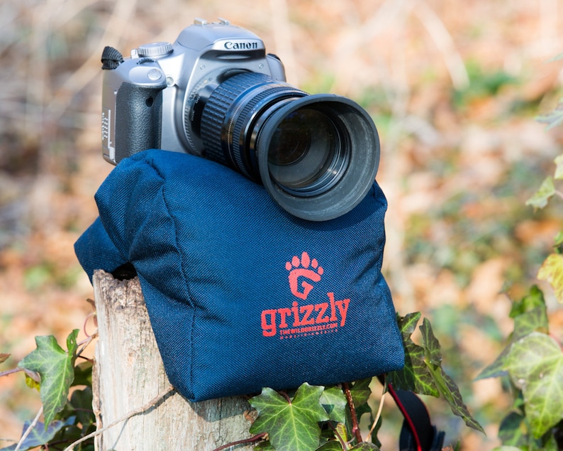 Grizzly Camera Bean Bag MEDIUM BLUE Photography Bean Bag Etsy