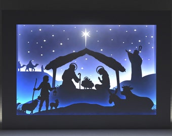 Download Nativity 3d Svg Etsy