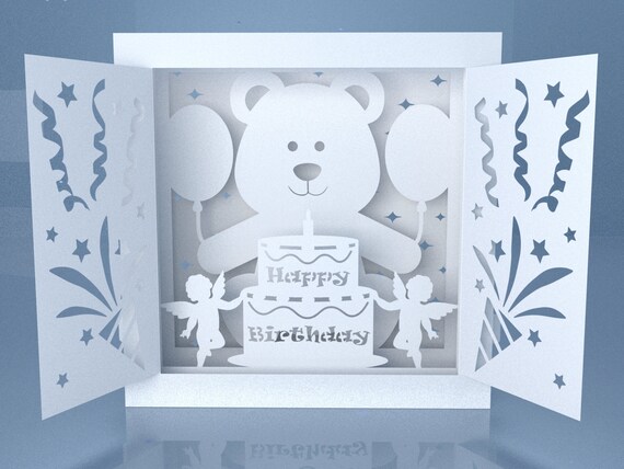Download Happy Birthday Card Pop Up Card Template 3d Birthday Card Etsy