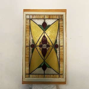Victorian Stained Glass Panel c1880