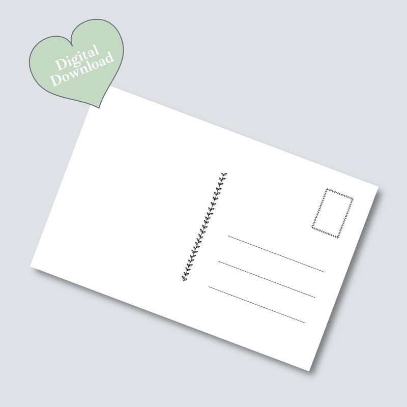 Printable Postcard - Etsy