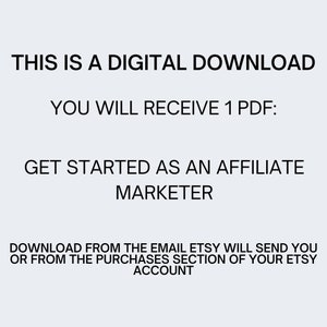 Get Started As An Affiliate Marketer. Instant Download. image 3