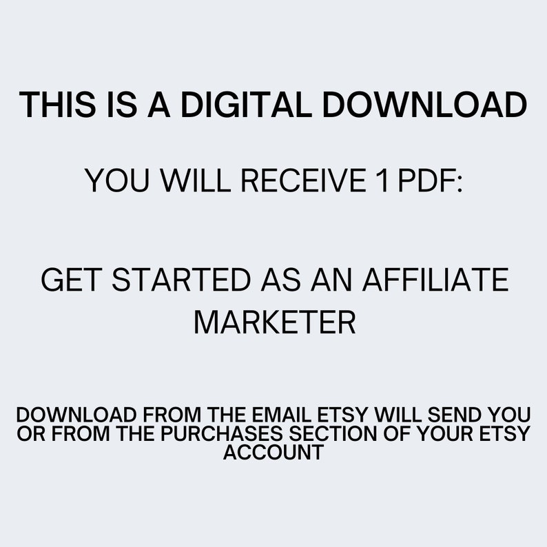 Get Started As An Affiliate Marketer. Instant Download. image 3