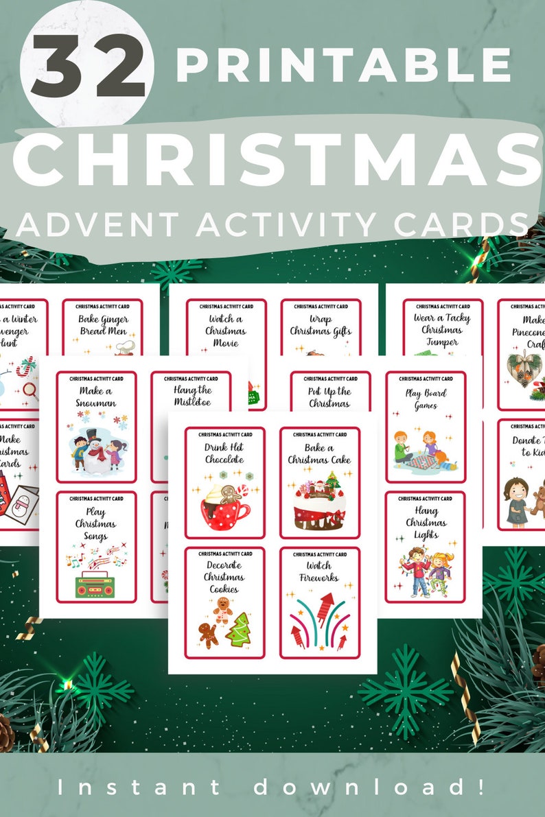 32-printable-christmas-advent-activity-cards-fun-advent-ideas-etsy-uk