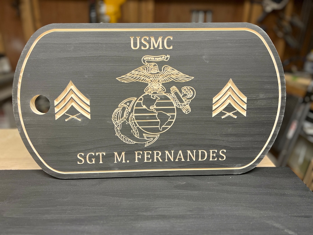 Personalized USMC Dog Tag, Marine Dog Tag, Military Dog Tag, Military