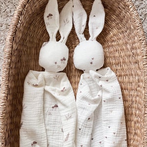 Personalised Baby Comforter Baby Lovey Baby Bunny Comforter Baby Cuddly Toy Baby Shower Gift