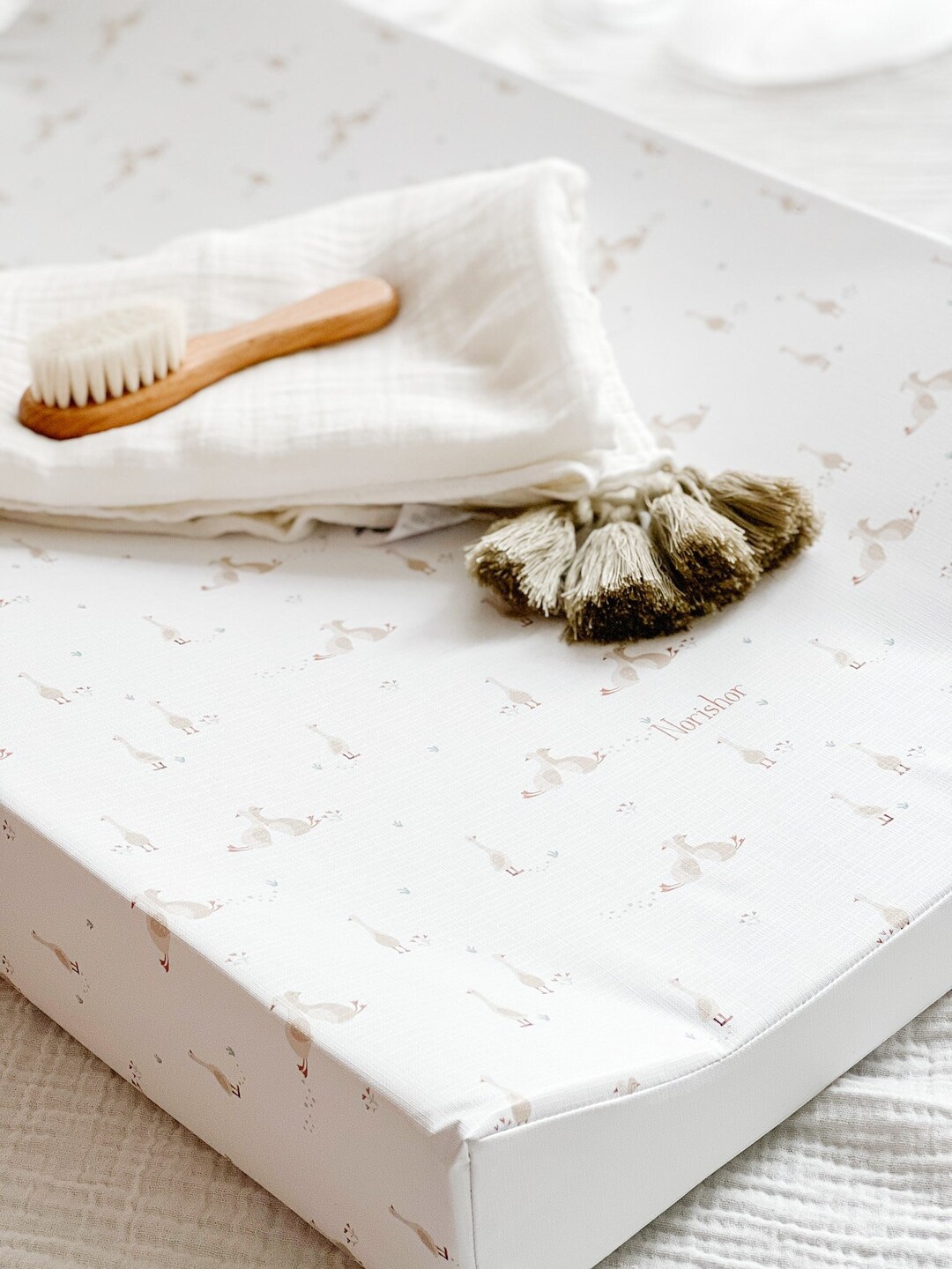 Baby Anti Roll Wedge Changing Mat Baby Nursery Changing Pad Waterproof