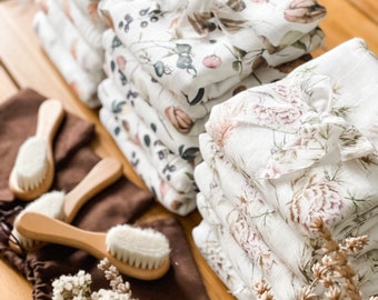 Organic Muslin Blanket | Baby Swaddle | Baby Gifts | Shower Gifts | Baby Muslin Blanket | Baby Blanket | Muslin Swaddle Blanket