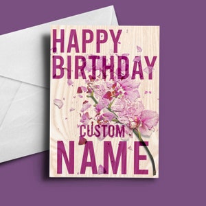 Personalised Birthday Card - Card for Book Lover - Personalised Book Cover - Coleen - BookTok - Lily