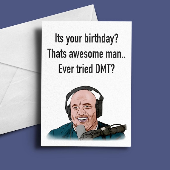 Joe Rogan Birthday Card Funny Birthday Card UFC Card | Etsy
