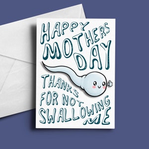 Funny Mothers Day Card - Rude Mothers Day Card - Mothers Day Card - Personalised Mothers Day Card