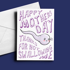 Mothers Day Card - Funny Mothers Day Card - Rude Mothers Day Card - Personalised Mothers Day Card