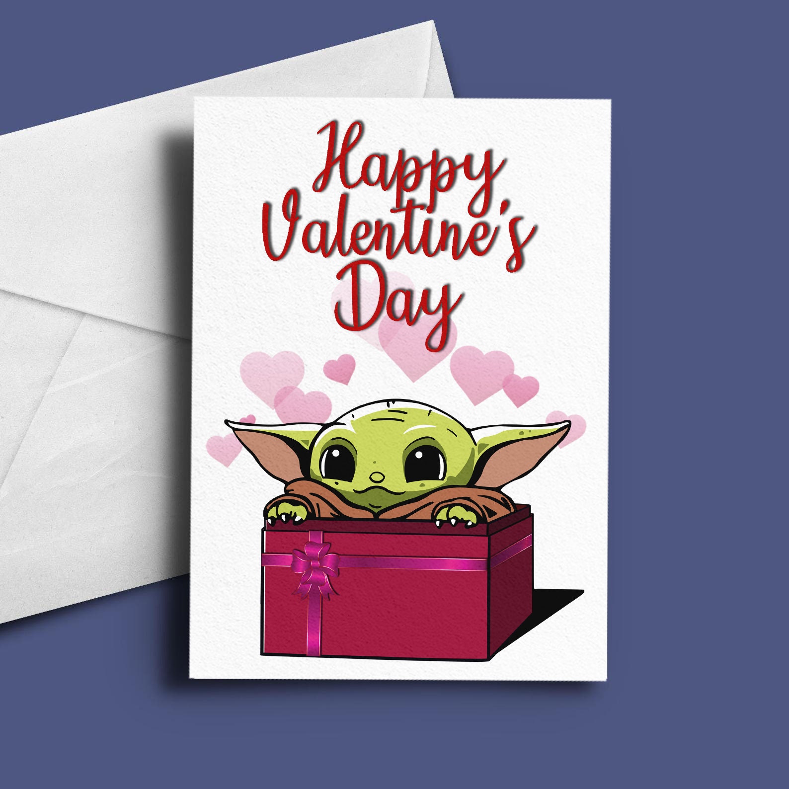 Valentines Card - Baby Alien Cute - Funny Valentines Card - Valentine…