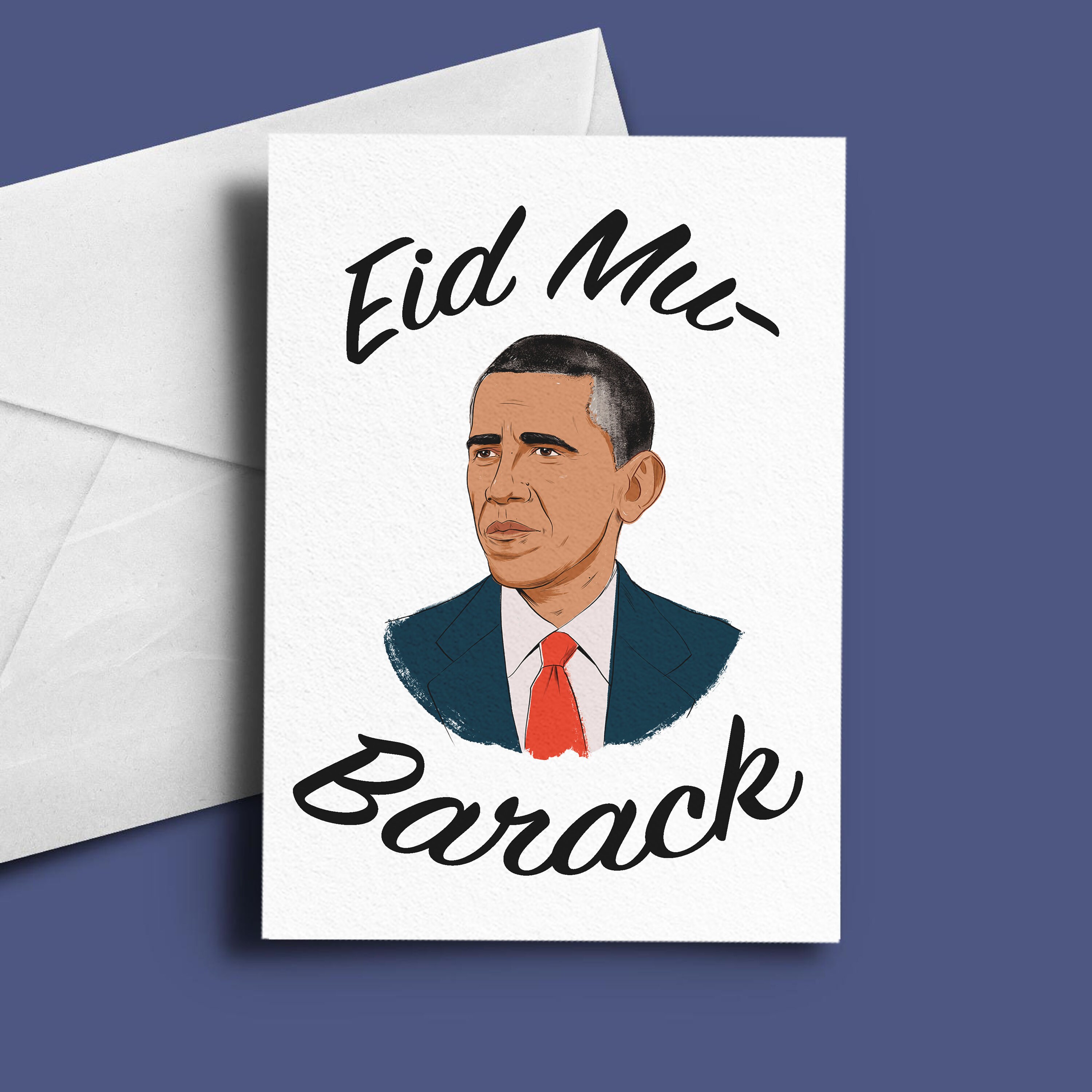 Eid Mubarak Card Funny Eid Card Barack Obama - Etsy Eid Mubarak Card Funny Eid Card Barack Obama - Etsy
