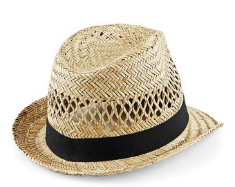 Beechfield: Unisex Cowboy Hut Festival ** Straw Hat B735 ** NEU Sommer Stroh