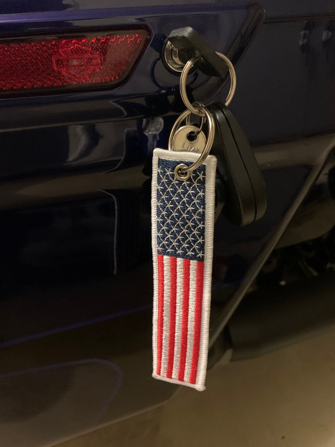 American Flag Keychain Etsy