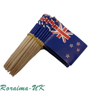 50 pieces Australia Toothpicks MINI Flags Paper Sticks Party Cocktail Catering Countries